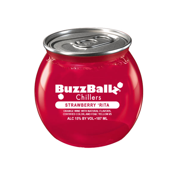 BUZZBALLZ STRAW RITA WINE BASE 15% 24/187ML