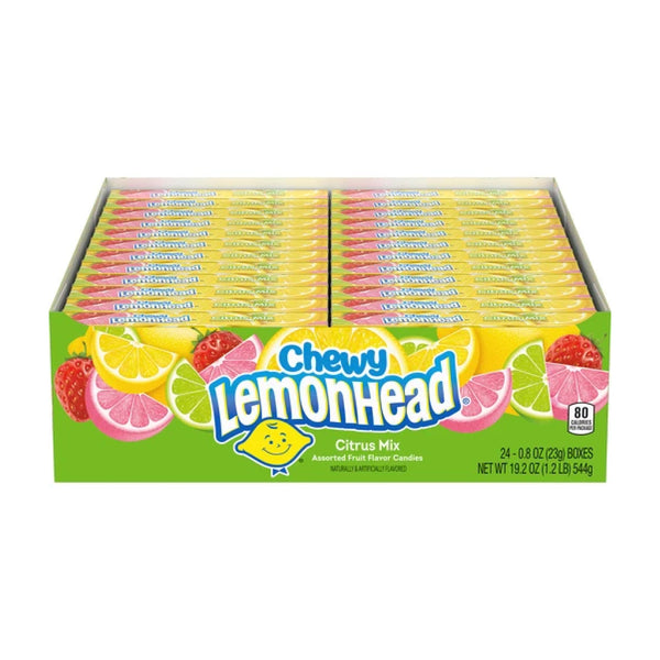 LEMONHEAD CHEWY CITRUS 24/0.8OZ