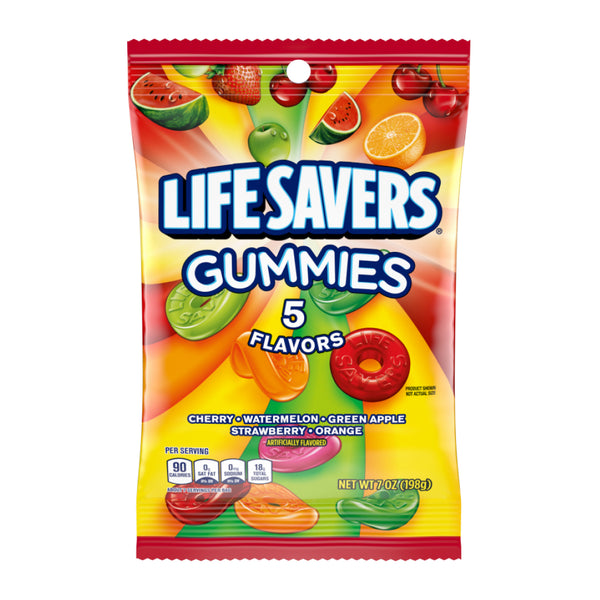 LIFESAVERS 12/7OZ GUMMY 5 FLAVORS BAG