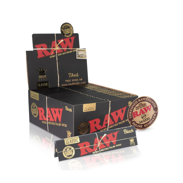 RAW BLACK KING PAPER 50/32CT