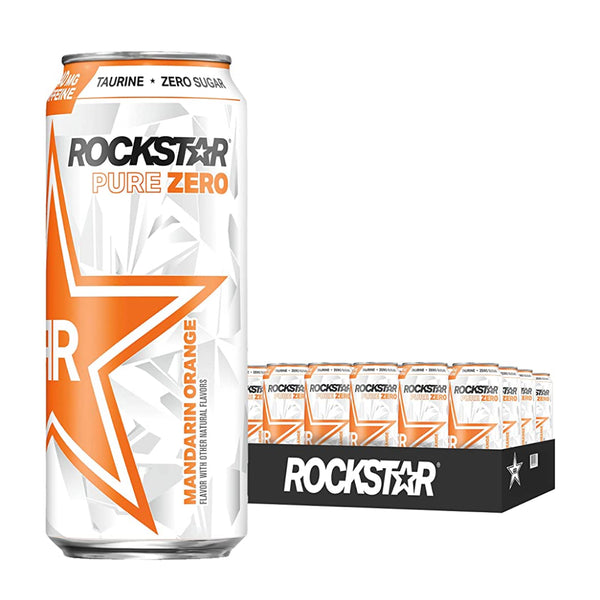 ROCKSTAR 24/16OZ ZERO MANDARIN