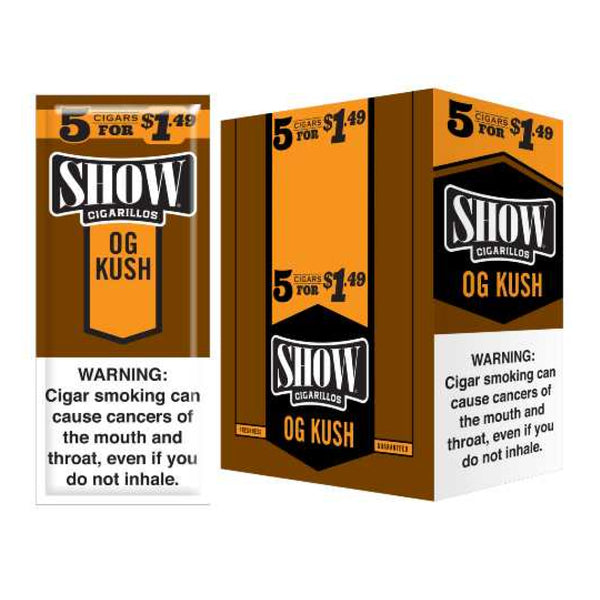 SHOW CIGARS 5/1.49 OK KUSH 15/5CT