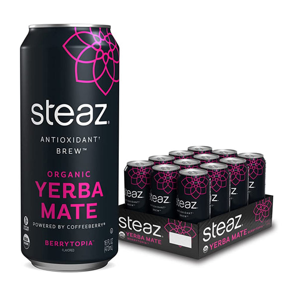 STEAZ ENERGY BERRY TOPIA 12/16OZ