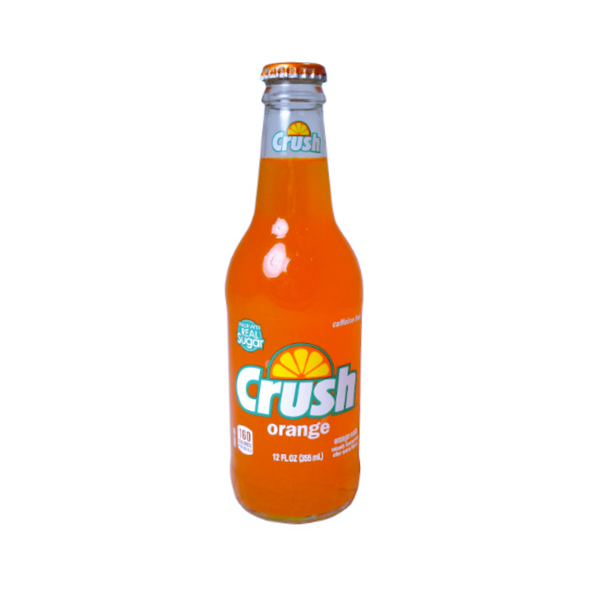 CRUSH GLASS ORANGE 12/12OZ