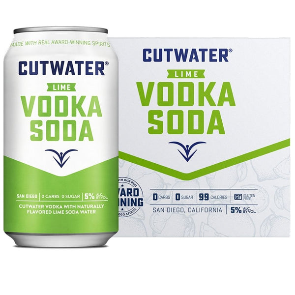 CUTWATER LIME VODKA SODA 24/355ML C (6/4CT)