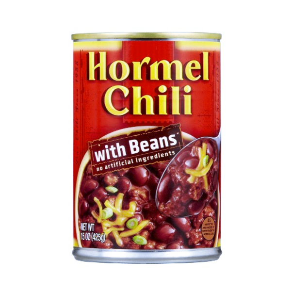 HORMEL CHILI WITH BEANS 12/15OZ