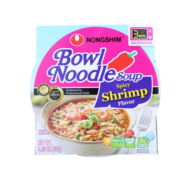 NONG SHIM BOWL SHRIMP 12/3OZ