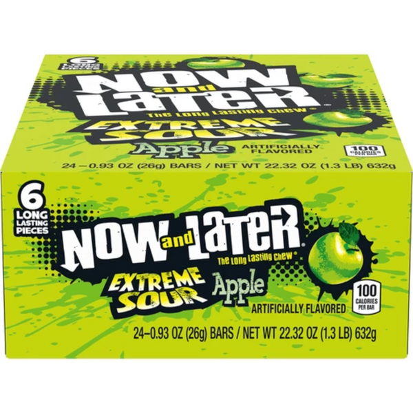 NOW&LATER 24/0.93OZ EXTREME APPLE