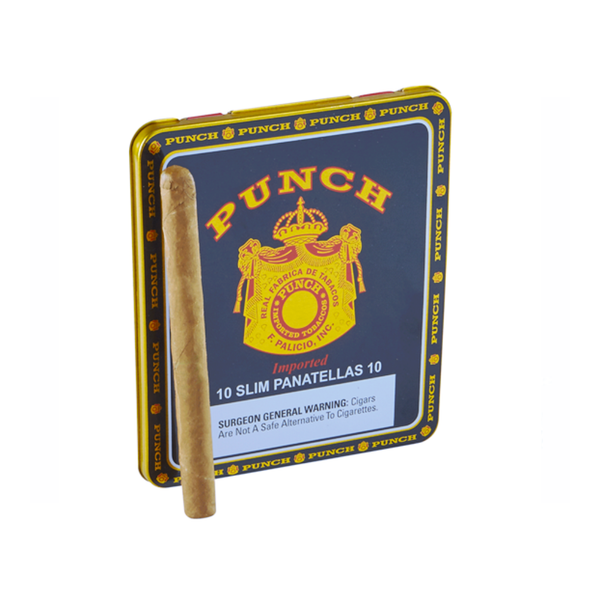 PUNCH CIGARS SLIM PANATELLAS 10/10CT