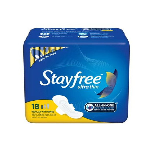 STAYFREE ULTRA THIN REGULAR 18CT