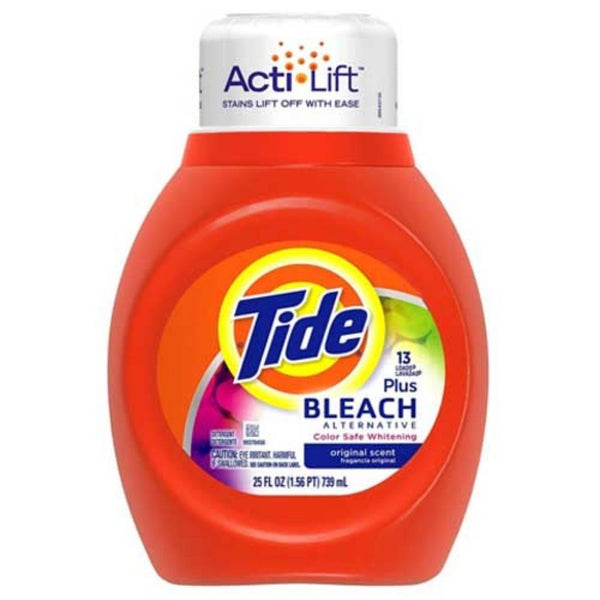 TIDE LIQ DET 6/25OZ W/BLEACH