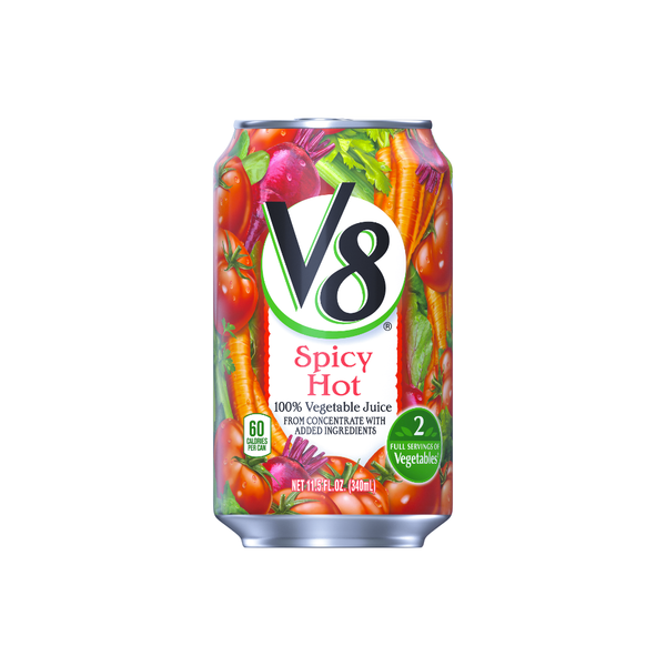 V8 24/11.5OZ VEG JUICE SPICY CAN