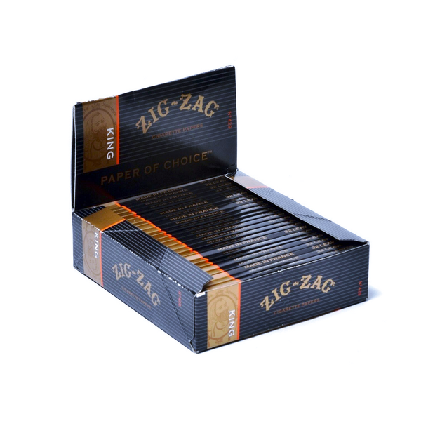 ZIG ZAG 24CT KING CIG BLACK PAPER